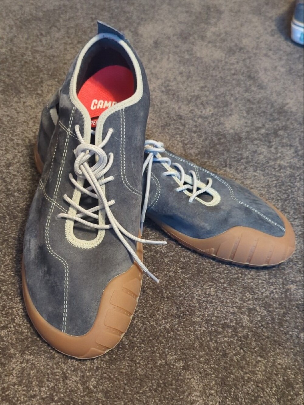 Men's Gray Suede Camper Sneakers